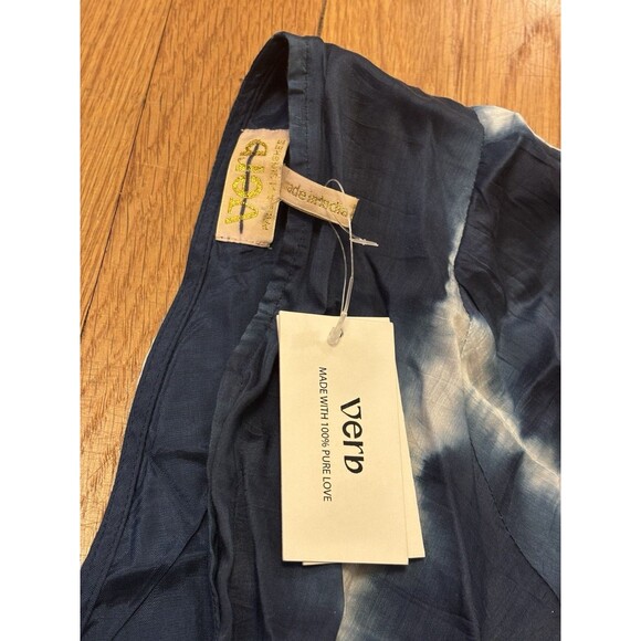 Anthropologie Verb By Pallavi Singhee Beaded Tie-Dye Mini Navy Dress NWT Size S - Picture 10 of 13